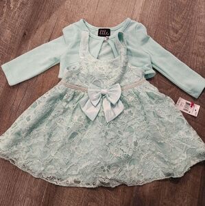 Spring lace Easter girls dress 12 months